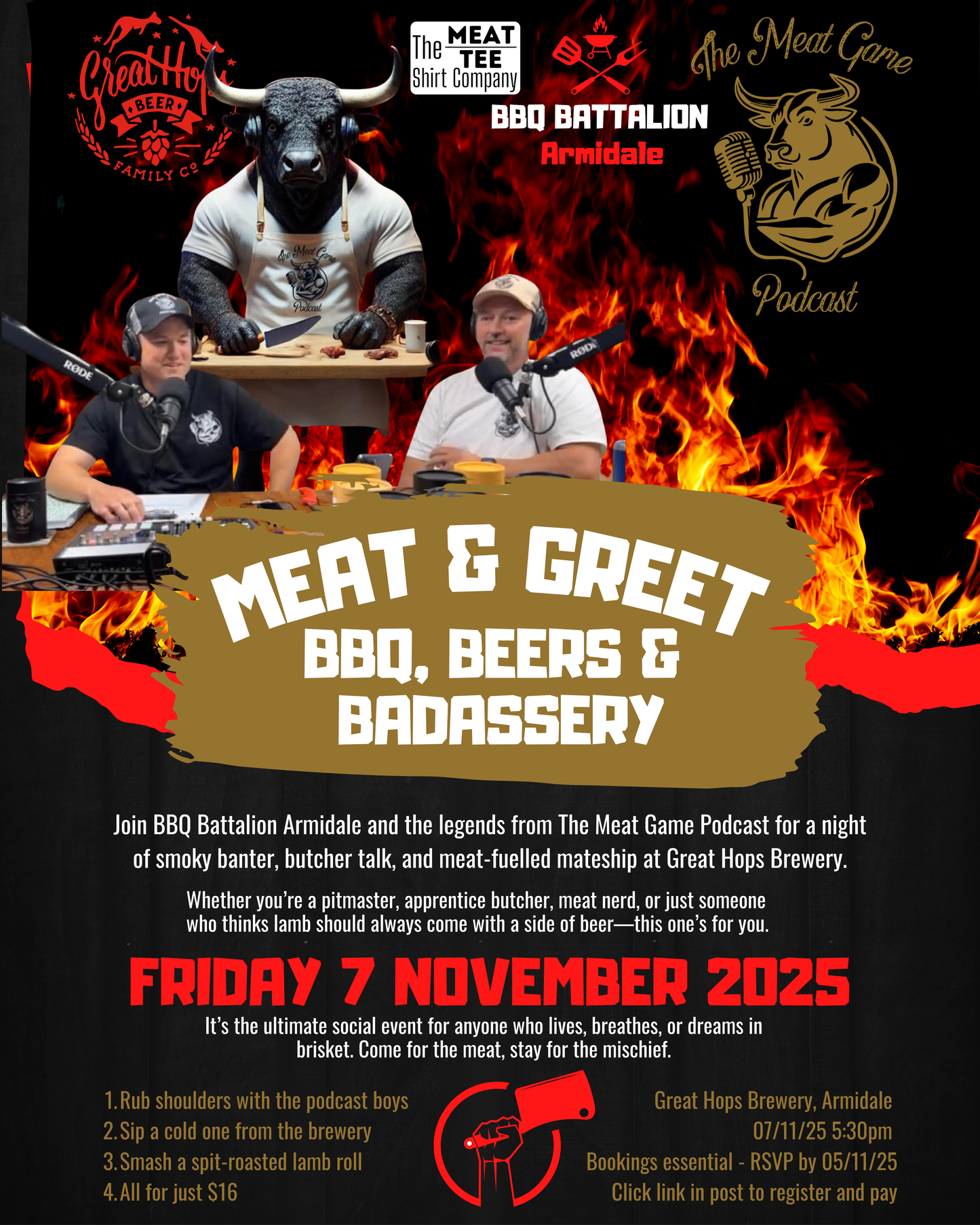 BBQ Battalion - Meat & Greet ticket