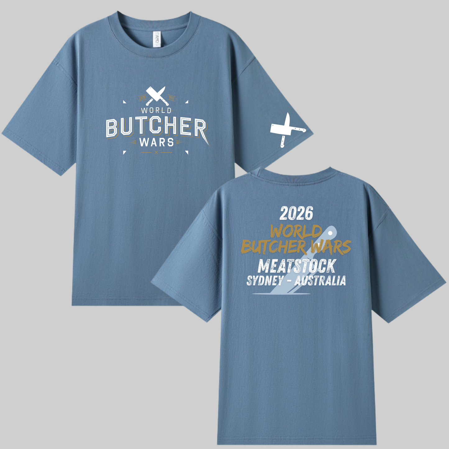 2026 World Butcher Wars - blue tee